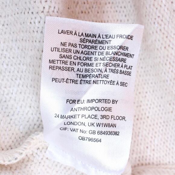 ANTHROPOLOGIE Postage Stamp 9-HIS STCL Pullover Floral Sweater Size XS - Picture 5 of 5